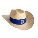 Sombrero de palma Truman Tigres banda Azul